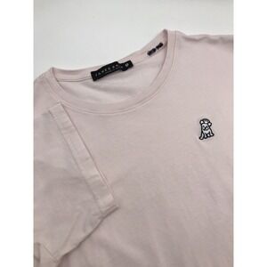 James Bark T-Shirt Mens Small Pink Dog Crown‎ Short Sleeve Pima Cotton Crew Neck